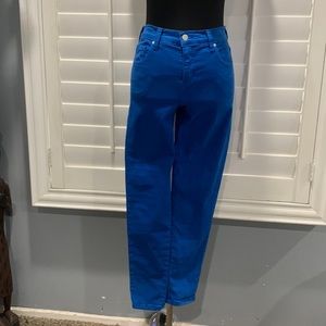Karen Kane Blue Skinny Leg Stretch Cotton Blend Jeans - Size 6